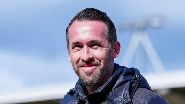 Newport County manager Christian Fuchs during his sides 1-0 win over Shrewsbury.