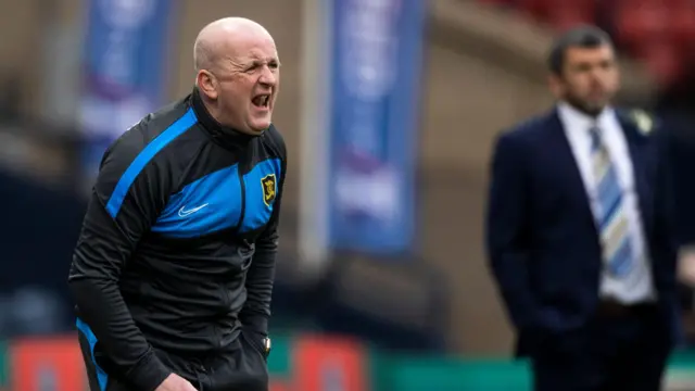 Livingston boss David Martindale at Hampden Park