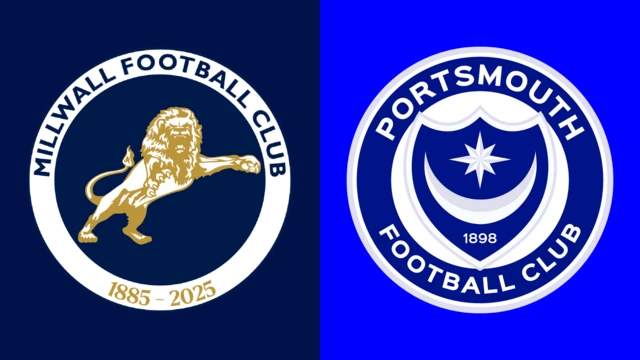 Millwall and Portsmouth club badges