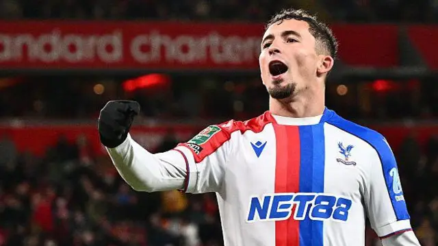 Yeremy Pino celebrates