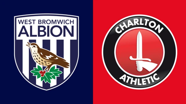 Side-by-side of West Bromwich Albion and Charlton Athletic club badges