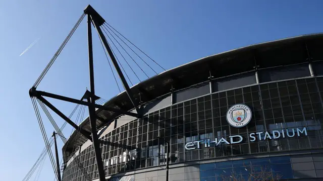 A general view of Manchester City's Etihad Stadium