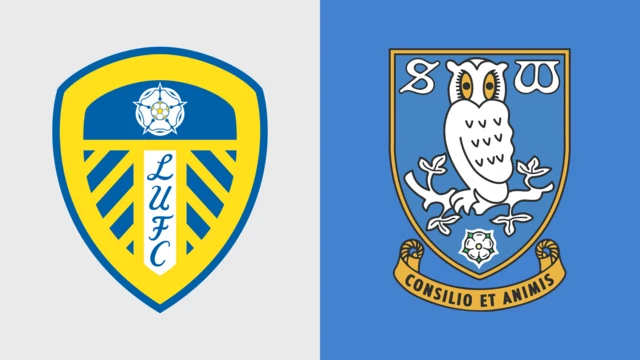 Side-by-side of Leeds United and Sheffield Wednesday club badges