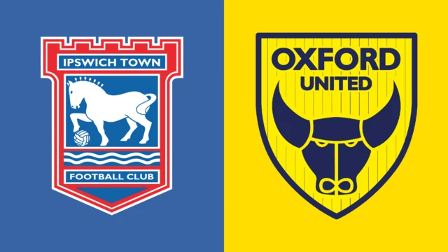Ipswich Town and Oxford United club badges