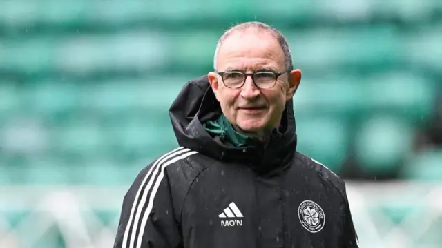 Martin O'Neill at Celtic training