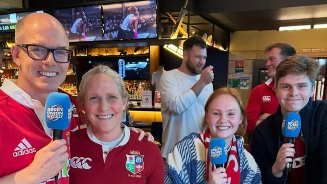 The Sandys family have been following the Lions since 2001