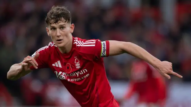 Ryan Yates of Nottingham Forest in action during the Premier League match between Nottingham Forest FC and Newcastle United FC at City Ground