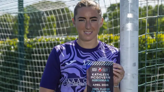 Hibs striker Kathleen McGovern