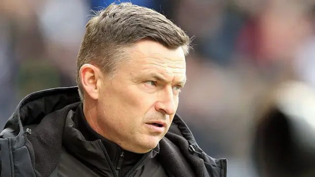 Paul Heckingbottom watches on from the touchline against Watford
