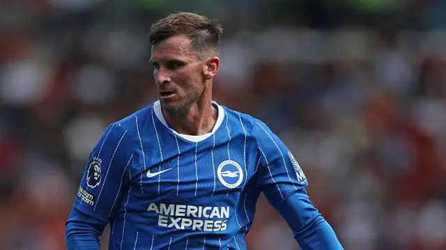 Pascal Gross of Brighton & Hove Albion during the pre-season friendly match between Brighton & Hove Albion and AS Roma at American Express Stadium