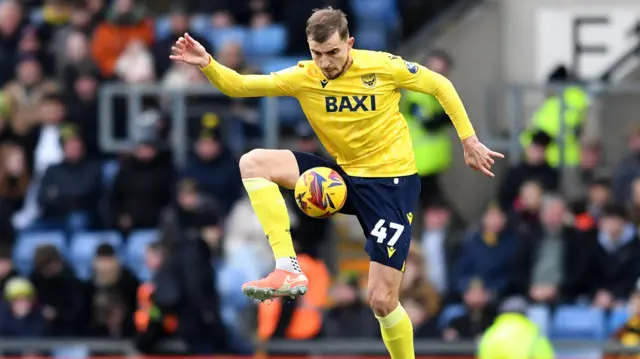 Michal Helik in action for Oxford