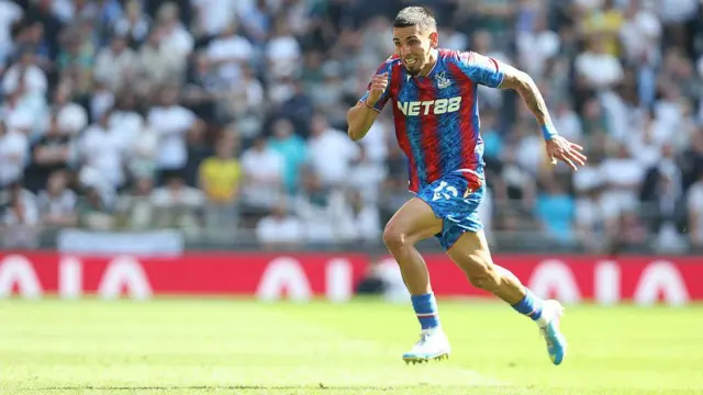 Munoz in action for Palace. 