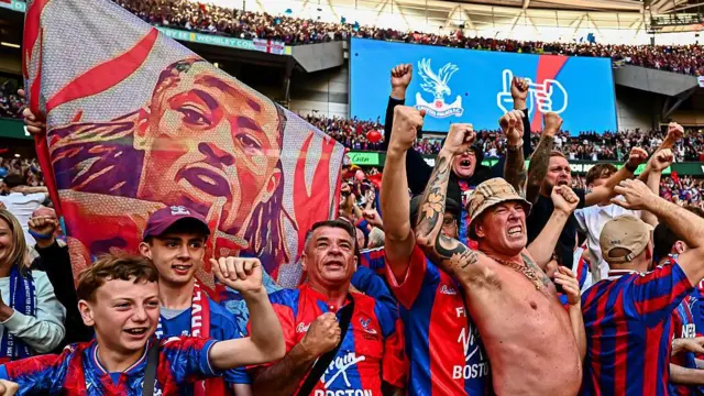 Crystal Palace fans celebrate 