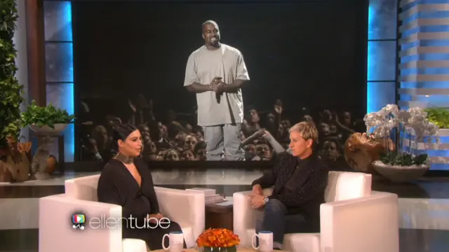 Kim Kardashian speaks to Ellen DeGeneres