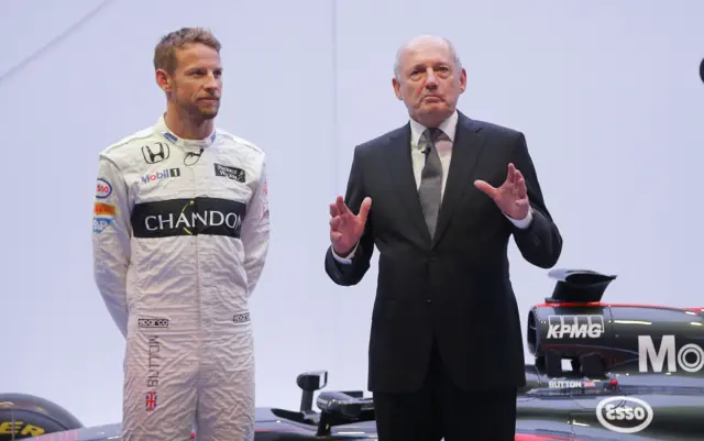 Ron Dennis and Jenson Button