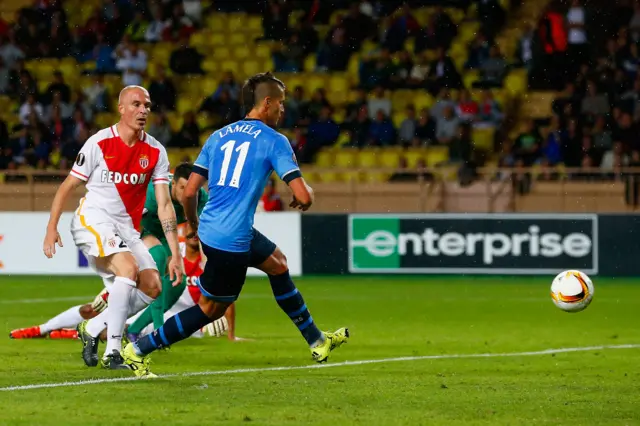 Erik Lamela scores for Tottenham