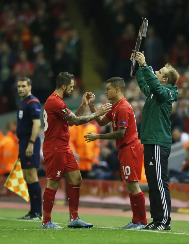 Danny Ings and Philippe Coutinho