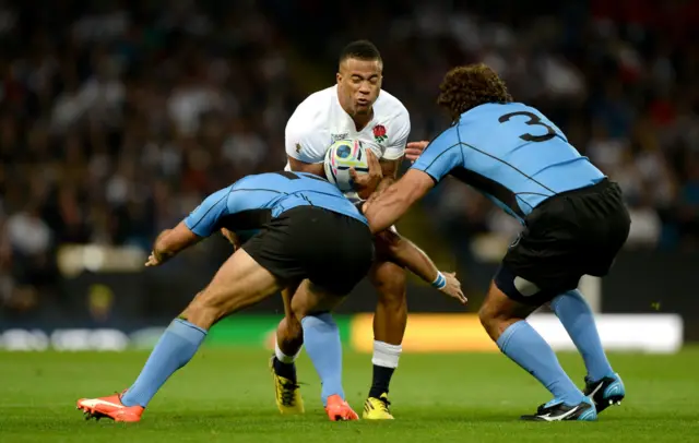Anthony Watson is tackled