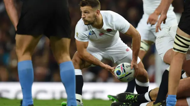 Danny Care passes the ball