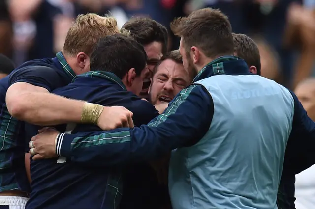 Scotland celebrate