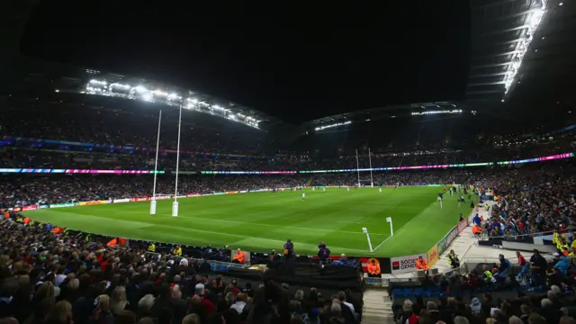 A general view at the City of Manchester Stadium