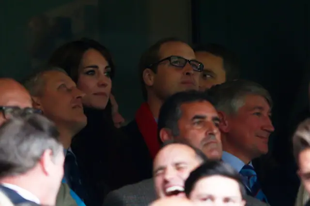Prince William in the crowd