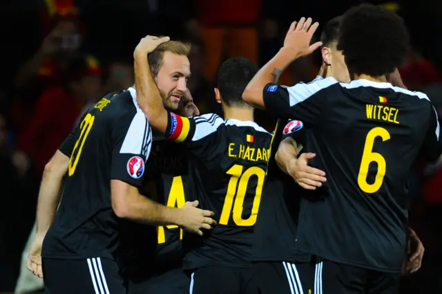 Belgium celebrate