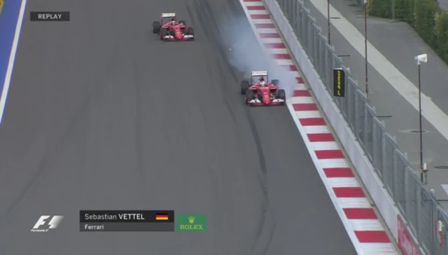 Vettel flat spot