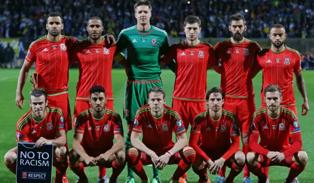 The Wales football team to face Bosnia