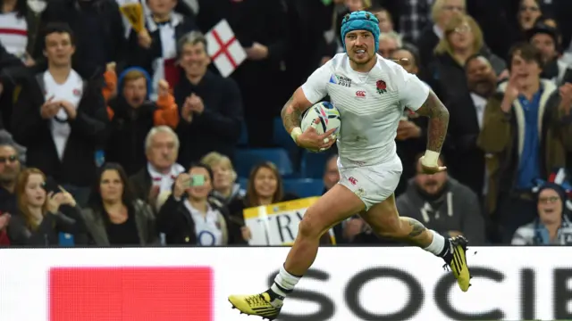 Jack Nowell on the attack