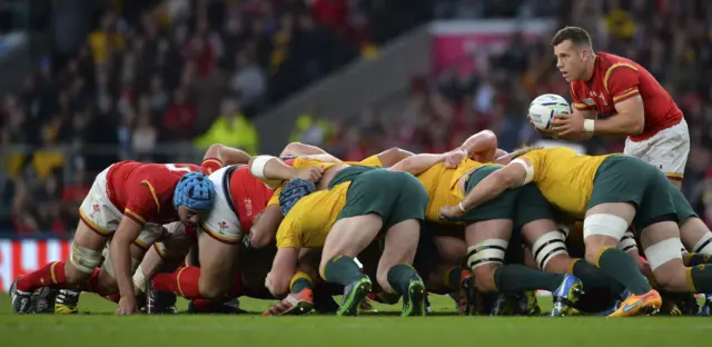 A Welsh scrum