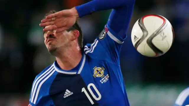 Kyle Lafferty of Northern Ireland