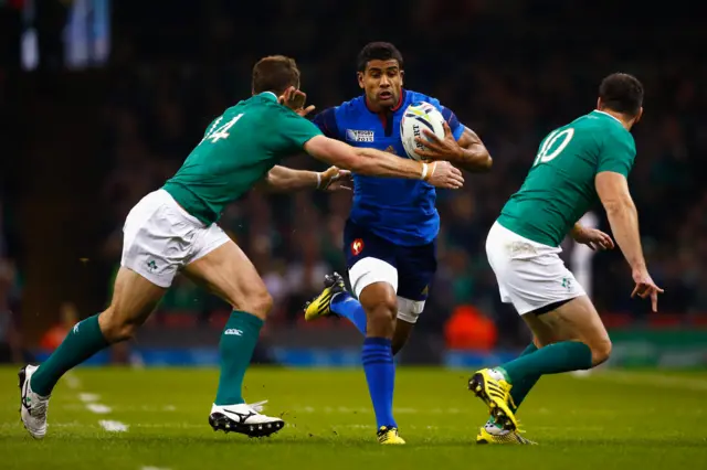 Wesley Fofana in action fro France