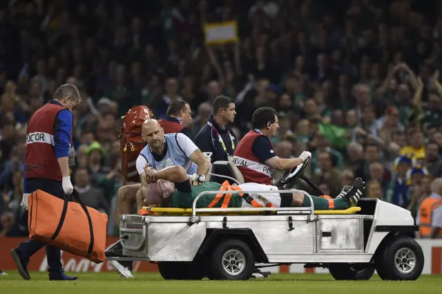 Paul O'Connell goes off injured