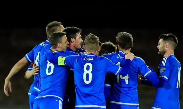 Northern Ireland celebrate