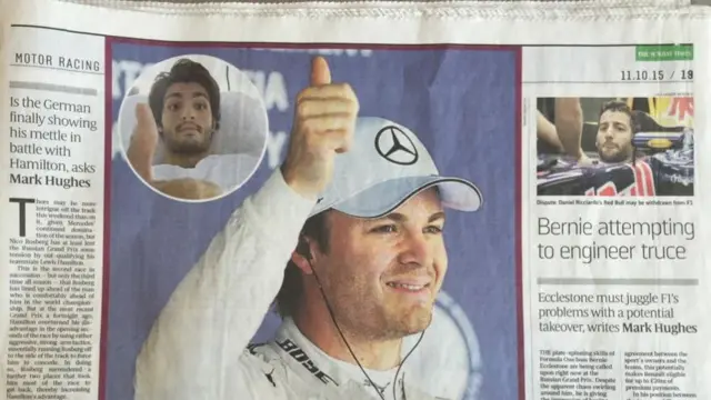 Sunday Times F1 report