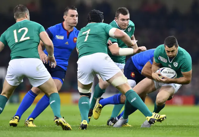 Rob Kearney in action