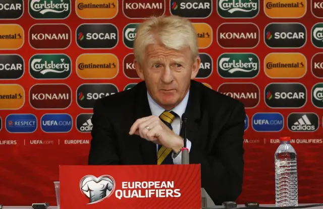 Gordon Strachan at his press conference