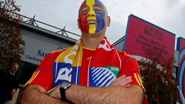 A Romania fan