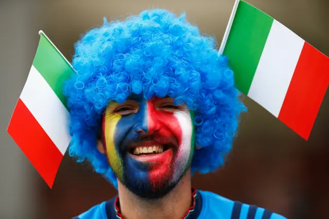 An Italy fan