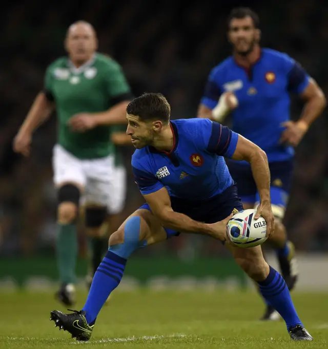 Sebastien Tillous-Borde passes the ball