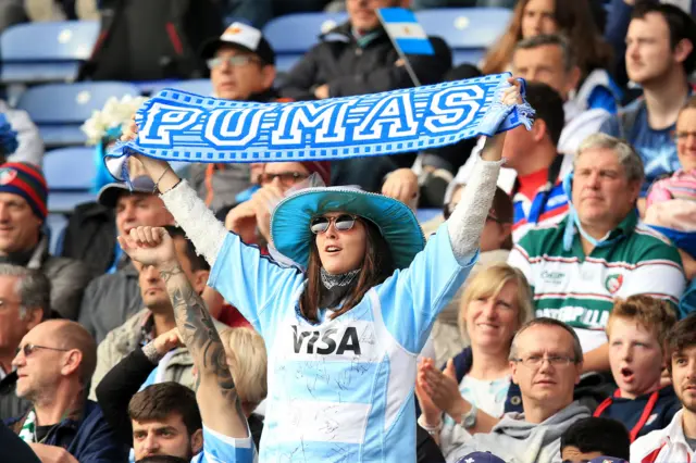 Argentina fan in the crowd