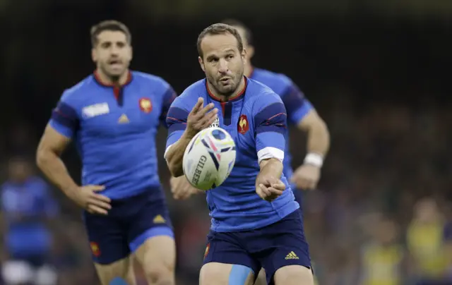 Frederic Michalak in action for France