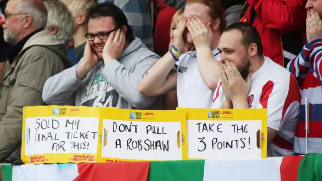 Fans inside Sandy Park