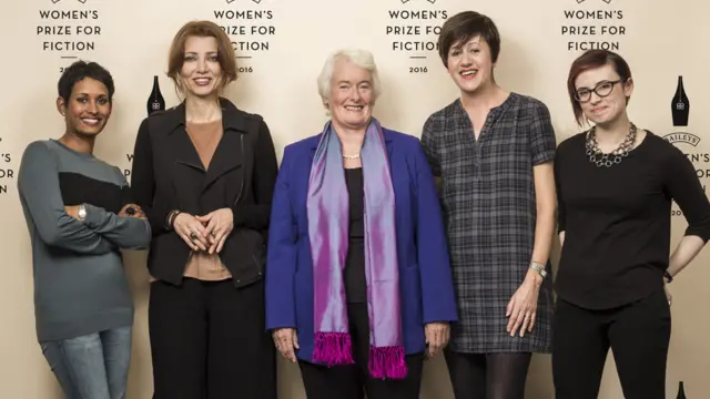 Naga Munchetty, Elif Shafak, Margaret Mountford, Tracey Thorn and Laurie Penny.