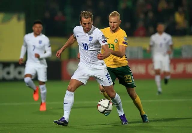 England striker Harry Kane