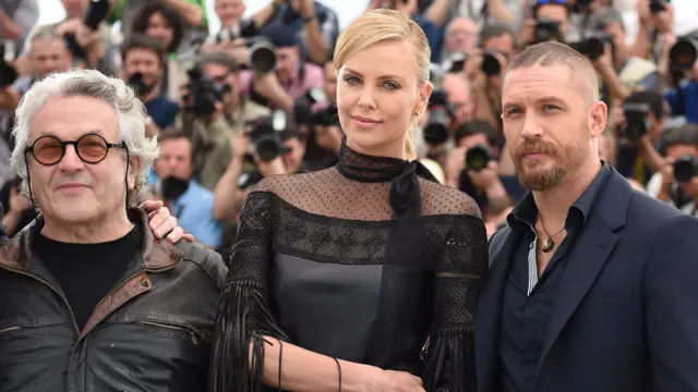 George Miller, Charlize Theron and Tom Hardy