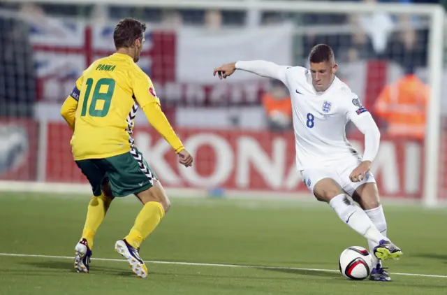 England midfielder Ross Barkley