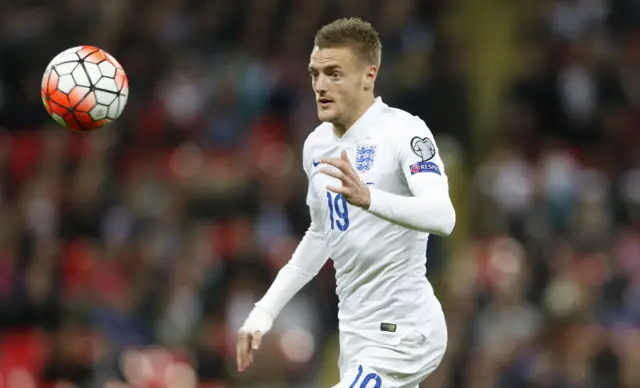 England striker Jamie Vardy