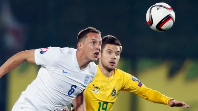 Phil Jagielka v Lithuania